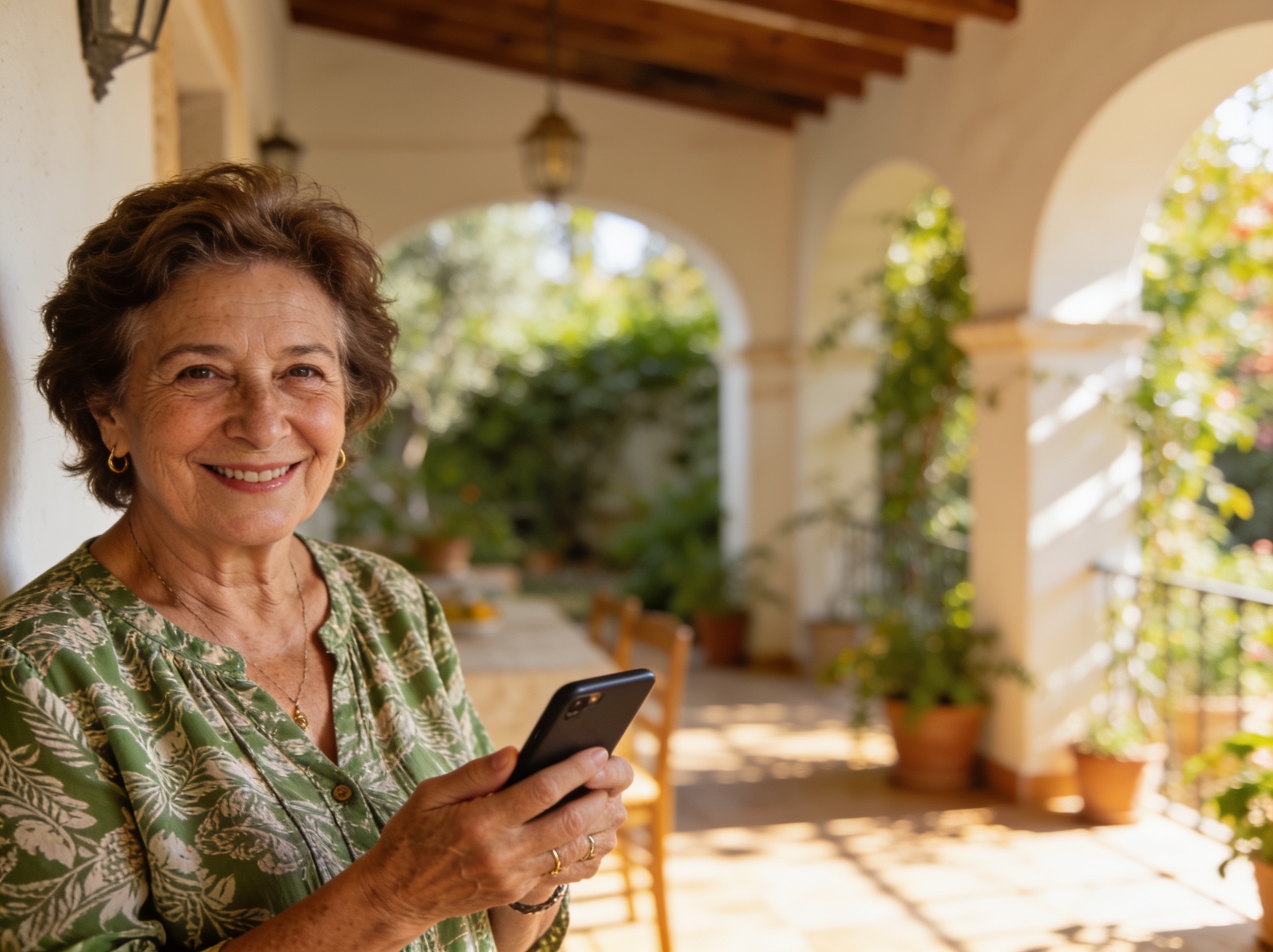 Mujer mayor usando Vital-IA